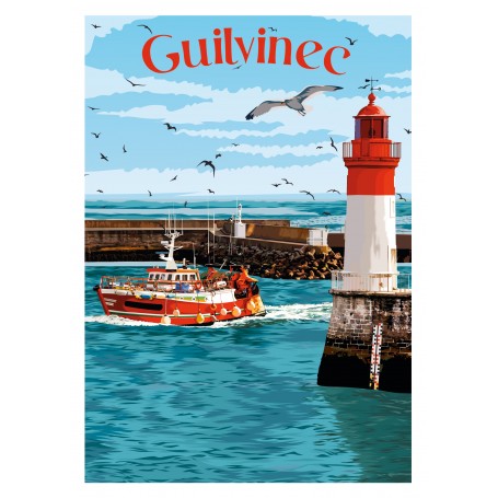 Affiche de Guilvinec - 30x40 cm