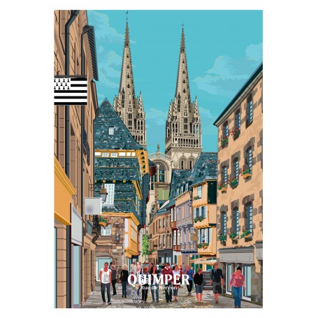 Affiche de Quimper - 30x40 cm