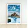 Affiche du Mont St Michel - 30x40 cm