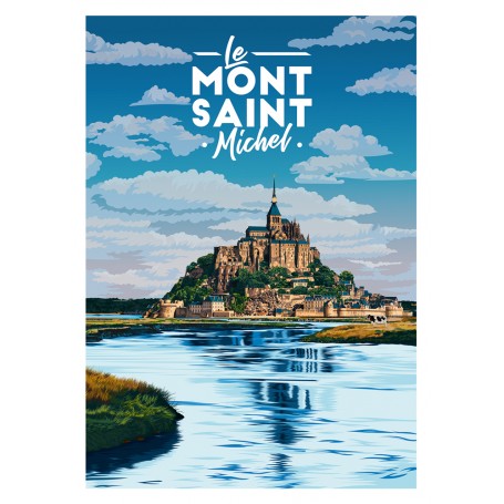 Affiche du Mont St Michel - 30x40 cm