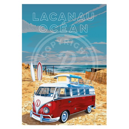 Affiche de Lacanau Océan - 30x40 cm