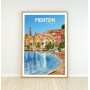Affiche de Menton - 30x40 cm