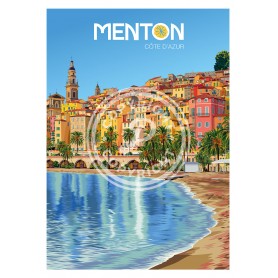 Affiche de Menton - 30x40 cm