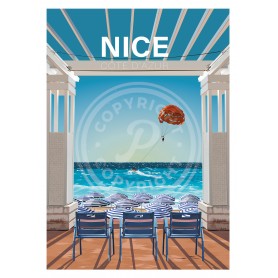 Affiche de Nice - 30x40 cm