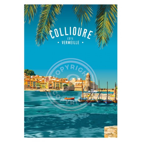 Affiche de Collioure - 30x40 cm