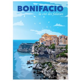 Affiche Bonifacio - 30x40 cm