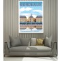 Affiche de Bordeaux - place de la Bourse - 30x40 cm