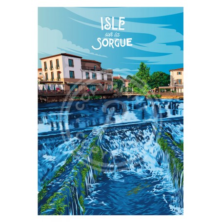 Affiche Isle sur la Sorgue - 30x40 cm