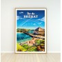 Affiche de l'Île de Brehat - 30 x 40 cm