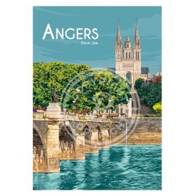 Affiche de Angers - 30x40 cm Affiche de Angers - 30x40 cm