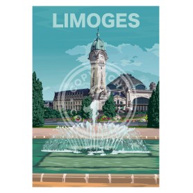 Affiche de Limoges - 50x70 cm