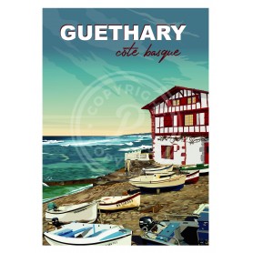 Affiche de Guethary - 50x70 cm