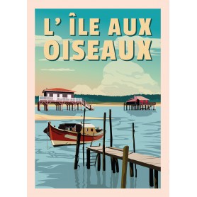Affiche l'île aux Oiseaux - 30x40 cm
