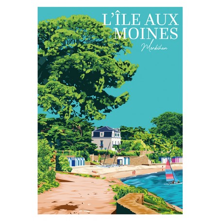 Affiche de L'île aux Moines -50x70 cm