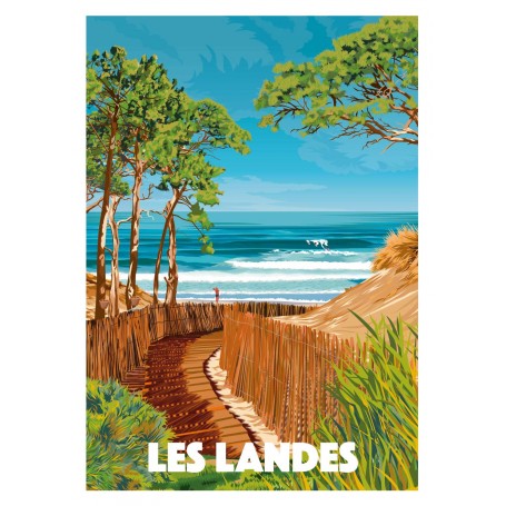 Affiche des Landes - 50x70 cm