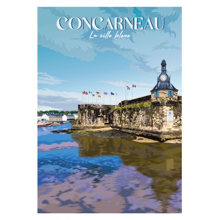 Affiche de Concarneau - 50x70 cm