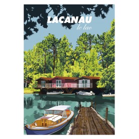 Affiche Lac de Lacanau - 50x70 cm