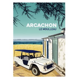 Affiche d'Arcachon - Le Moulleau - 50x70 cm