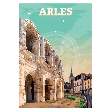 Affiche de Arles - 50x70 cm