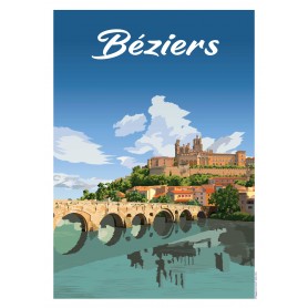 Affiche de Béziers - 50x70 cm