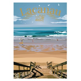 Affiche Lacanau Beach - 50x70 cm
