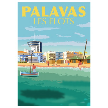 Affiche Palavas-les-flots - 50x70 cm