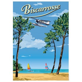 Affiche de Biscarrosse Lac - 50x70 cm