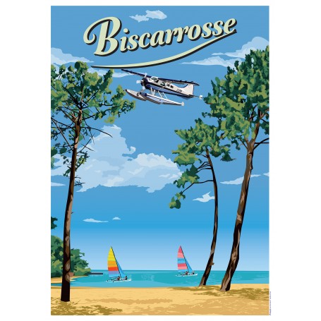 Affiche de Biscarrosse Lac - 50x70 cm