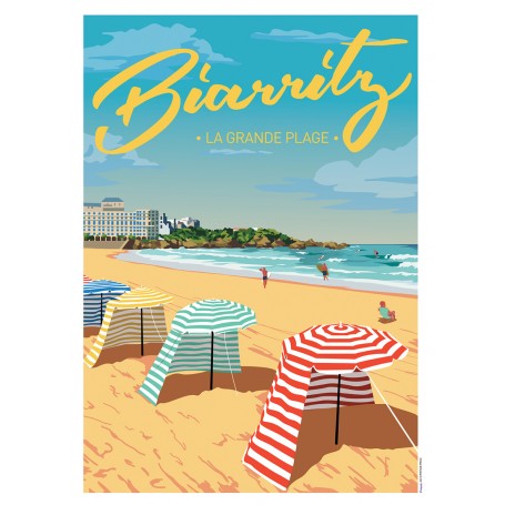 Affiche de Biarritz - 50x70 cm
