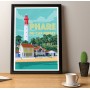 Affiche Phare Cap Ferret - 50x70 cm