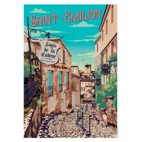 Affiche Saint-Emilion - 30x40 cm